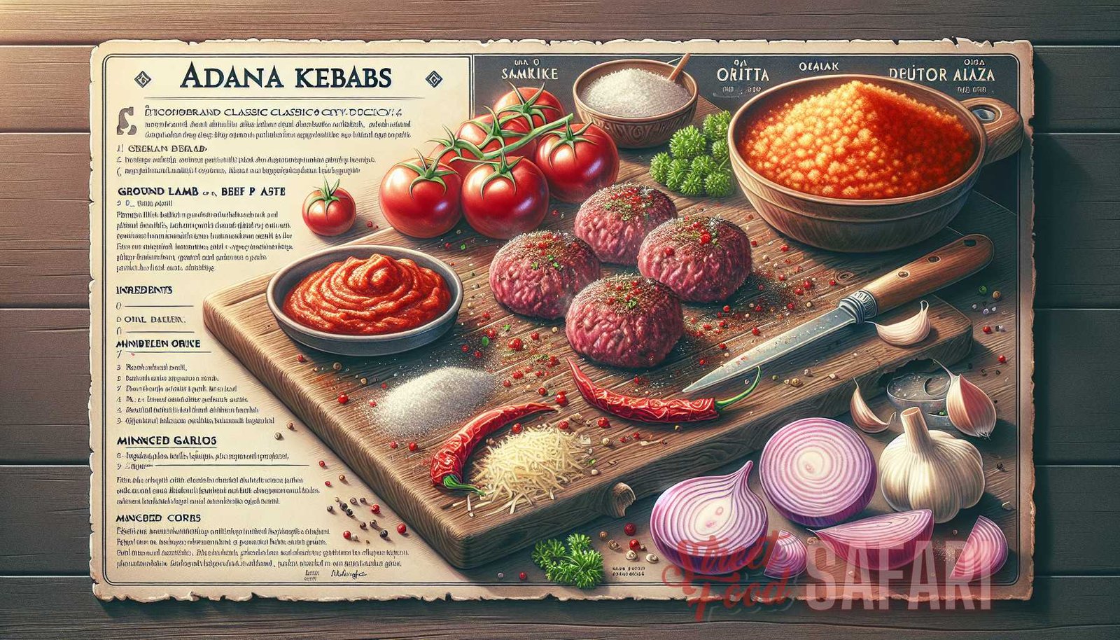 Ilustración para la sección: Si quieres recrear los sabores de Estambul en tu propia cocina, aquí tienes una receta de deliciosas comidas callejeras clásicas.