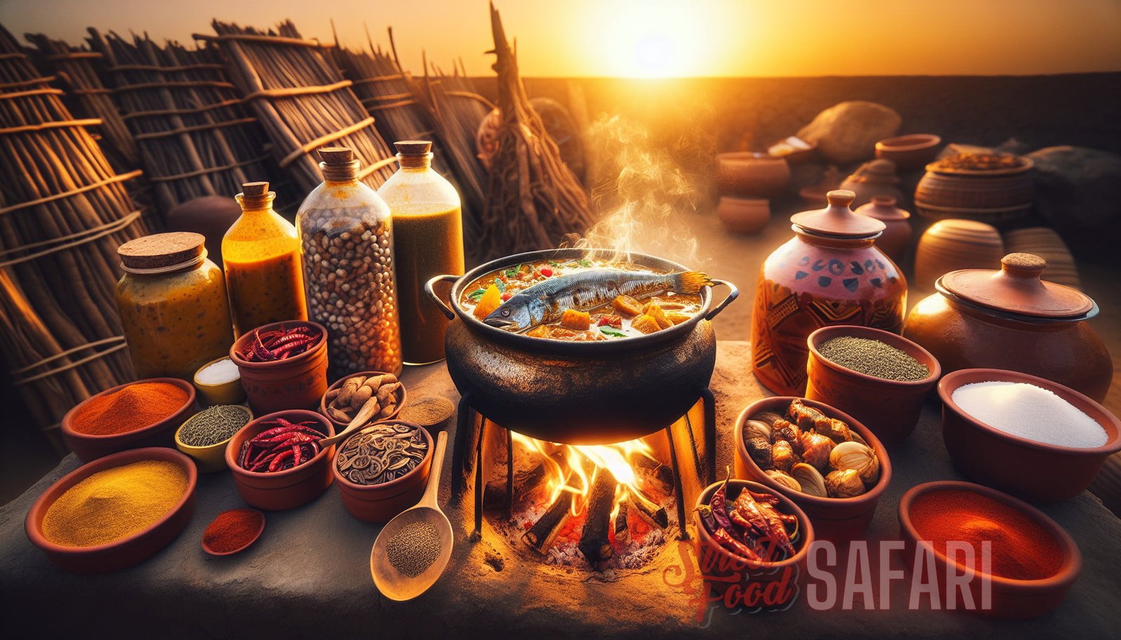 Illustration for section: Senegal: Senegalese cuisine is a fusion of West African, French, and North African flavors. From the - culinary exploration