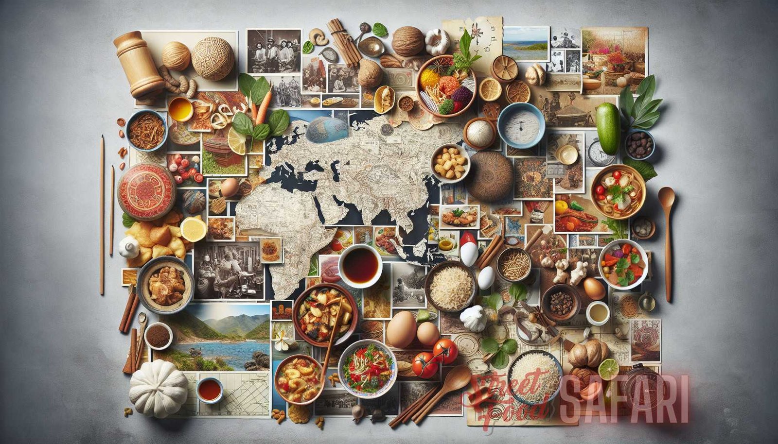 Illustration for section: Cultural cuisines are often shaped by a variety of factors, including geographical location, histori - cultural gastronomy