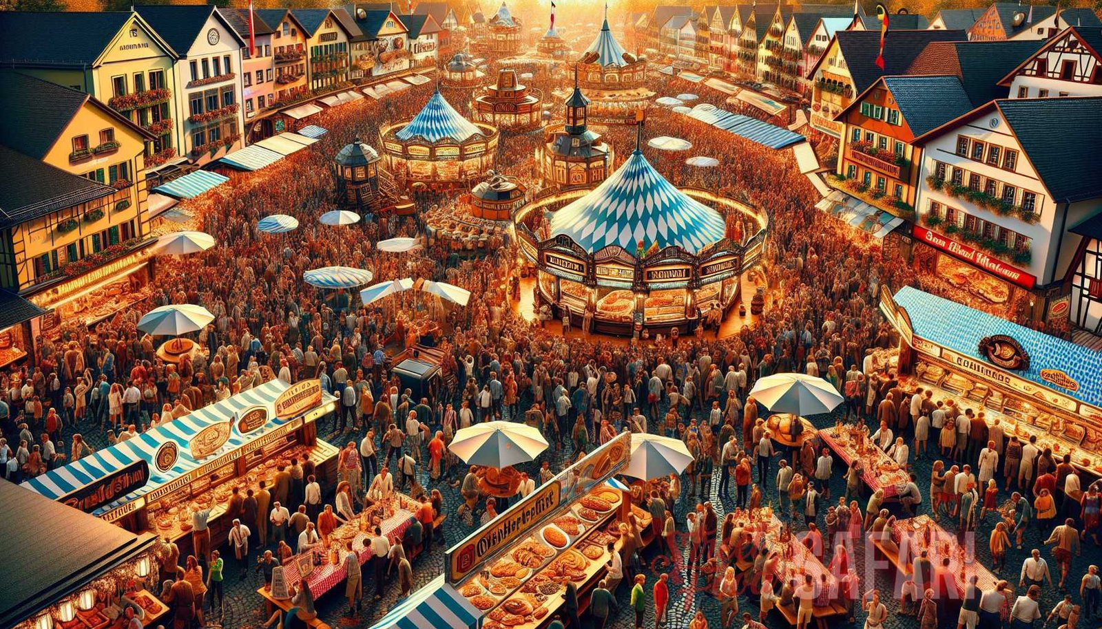 Ilustración para la sección: El Oktoberfest, que se celebra en Munich, Alemania, es sin duda uno de los festivales gastronómicos más famosos del mundo.