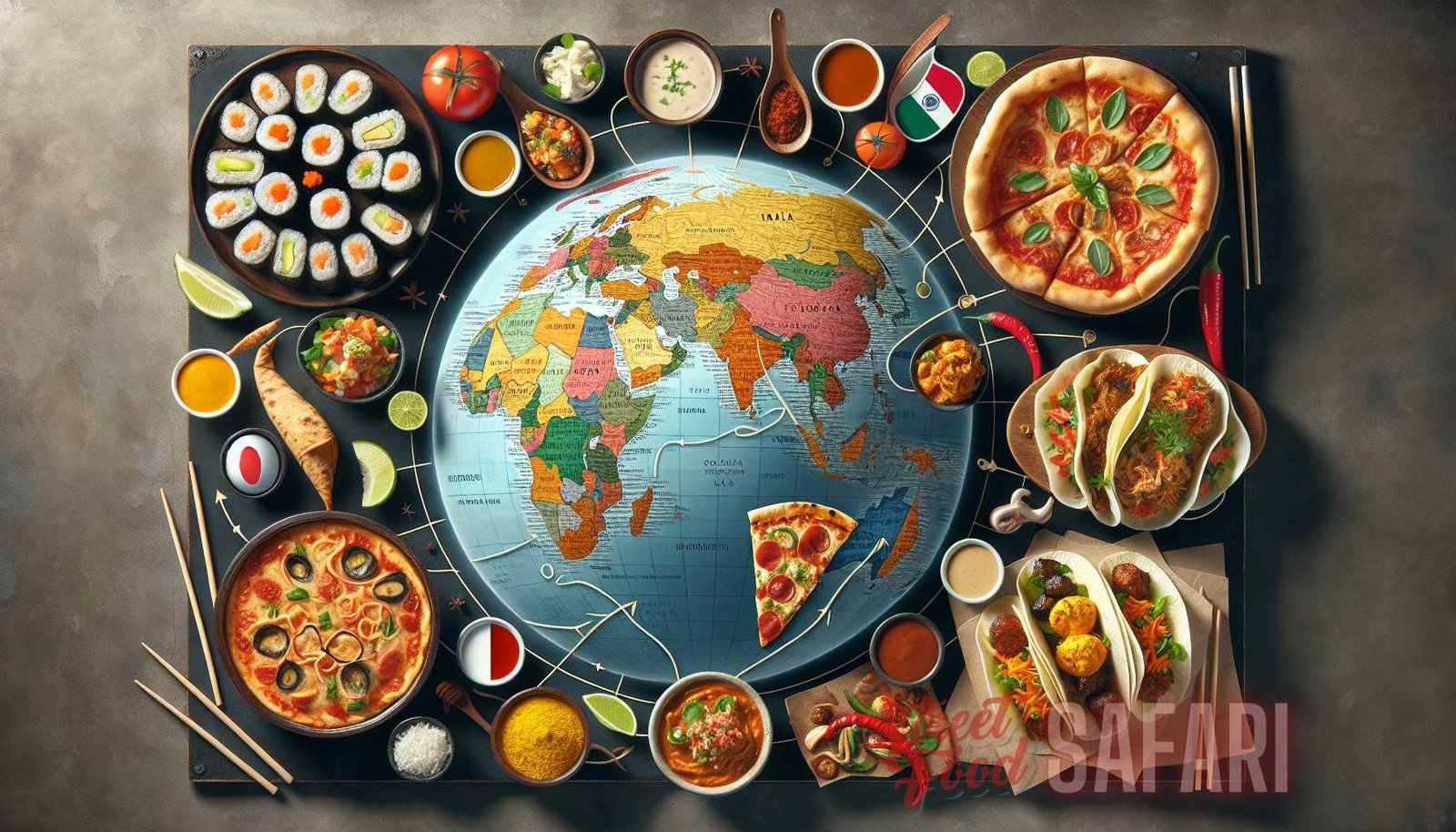 Illustration for section:  - global cuisine