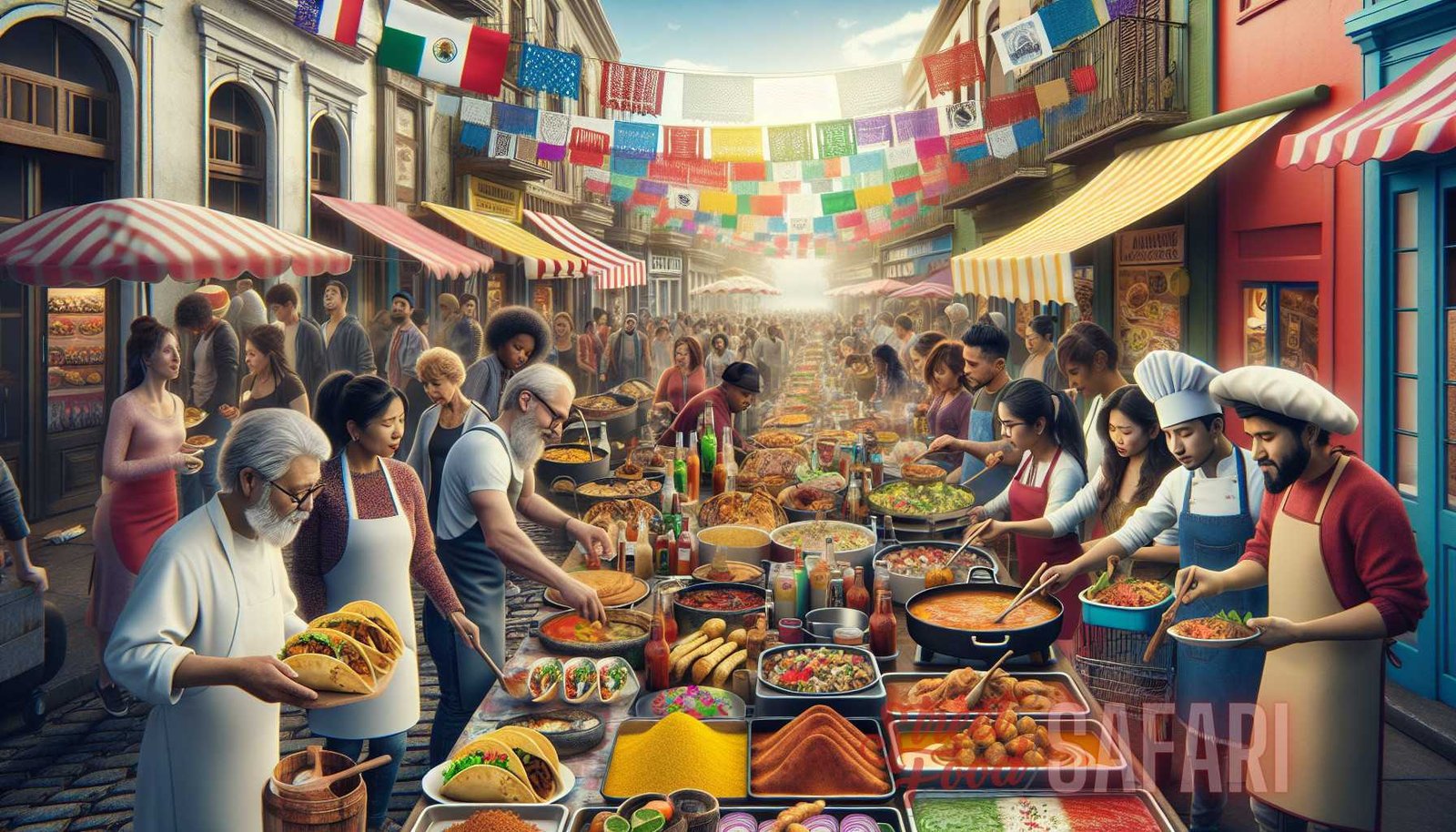 Illustration for section: The Americas The Americas are home to a rich and diverse street food culture, with each country offe - street eats explorations