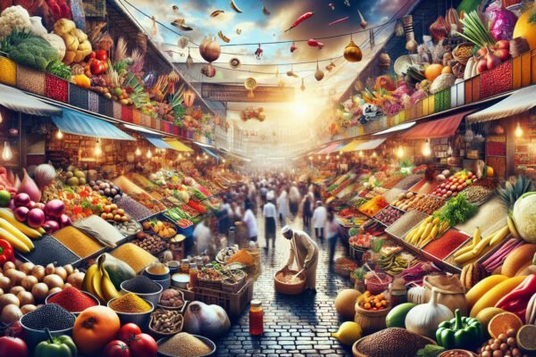 Descubra los vibrantes mercados alimentarios mundiales